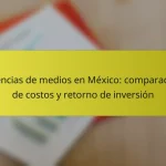 Agencias de medios en México: comparación de costos y retorno de inversión