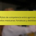 Análisis de competencia entre agencias de medios mexicanas: fortalezas y debilidades