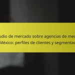 Estudio de mercado sobre agencias de medios en México: perfiles de clientes y segmentación