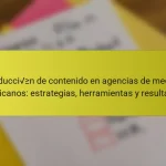 Producción de contenido en agencias de medios mexicanos: estrategias, herramientas y resultados