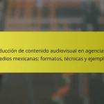 Producción de contenido audiovisual en agencias de medios mexicanas: formatos, técnicas y ejemplos