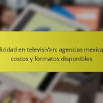Publicidad en televisión: agencias mexicanas, costos y formatos disponibles